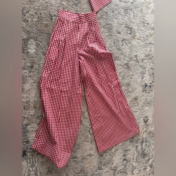 BNWT PETERSYN Red Gingham Two-Piece Set Size XS - Picture 7 of 7